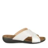 Mules BLANC Femme Motif Uni A Enfiler
