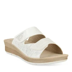 Mules BLANC Femme Motif Uni A Enfiler
