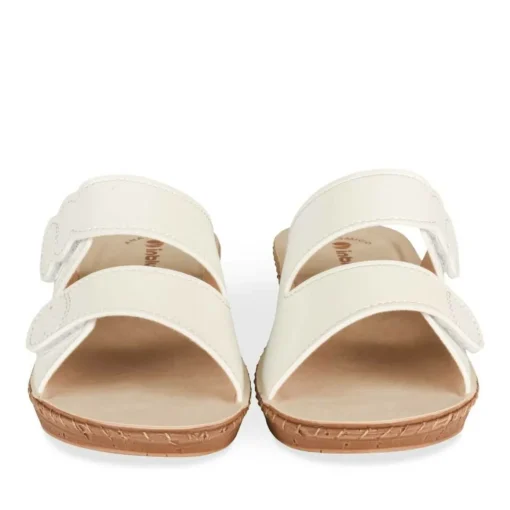 Mules BLANC Femme Motif Uni A Enfiler