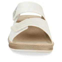 Mules BLANC Femme Motif Uni A Enfiler