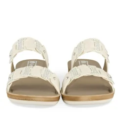 Mules BLANC Femme Motif Uni A Enfiler