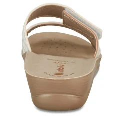 Mules BLANC Femme Motif Uni A Enfiler