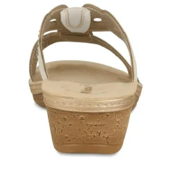 Mules BLANC Femme Motif Uni A Enfiler
