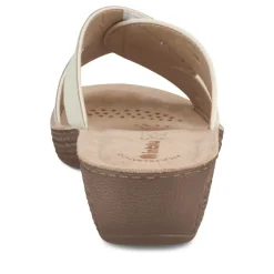 Mules BLANC Femme Motif Uni A Enfiler