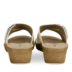 Mules BLANC Femme Motif Uni A Enfiler