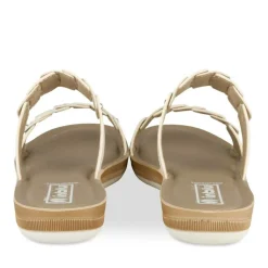 Mules BLANC Femme Motif Uni A Enfiler