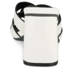Mules BLANC Femme Motif Uni A Enfiler