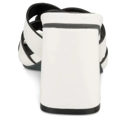 Mules BLANC Femme Motif Uni A Enfiler