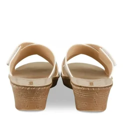 Mules BLANC Femme Motif Uni A Enfiler