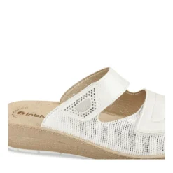 Mules BLANC Femme Motif Uni A Enfiler