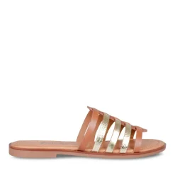 Mules COGNAC Femme A Enfiler