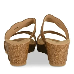 Mules COGNAC Femme Motif Uni A Enfiler