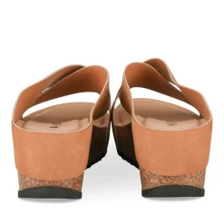 Mules COGNAC Femme Motif Uni A Enfiler