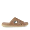 Mules COGNAC Homme CUIR Motif Uni A Enfiler