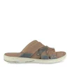 Mules COGNAC Homme CUIR Motif Uni A Enfiler