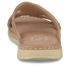 Mules COGNAC Homme CUIR Motif Uni A Enfiler