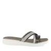 Mules Confort ARGENT Femme Motif Uni A Enfiler