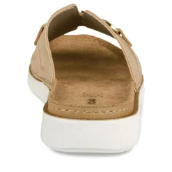 Mules Confort BEIGE Femme Motif Uni A Enfiler