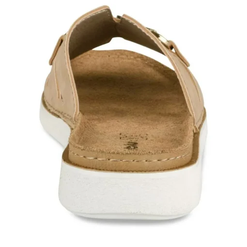 Mules Confort BEIGE Femme Motif Uni A Enfiler