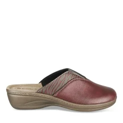 Mules Confort BORDEAUX Femme Motif Uni A Enfiler