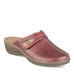Mules Confort BORDEAUX Femme Motif Uni A Enfiler