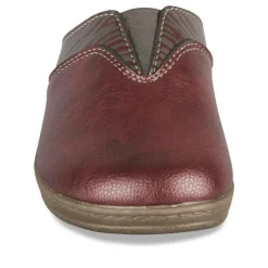 Mules Confort BORDEAUX Femme Motif Uni A Enfiler
