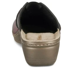 Mules Confort BORDEAUX Femme Motif Uni A Enfiler