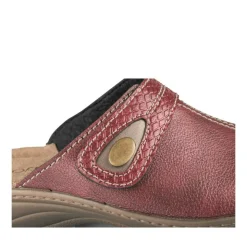 Mules Confort BORDEAUX Femme Motif Uni A Enfiler