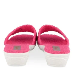 Mules Confort FUSCHIA Femme Motif Uni A Enfiler
