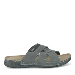 Mules Confort GRIS Homme Motif Uni A Enfiler