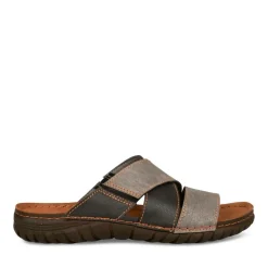 Mules Confort GRIS Homme Motif Uni