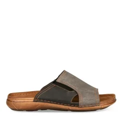 Mules Confort GRIS Homme Motif Uni