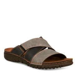Mules Confort GRIS Homme Motif Uni