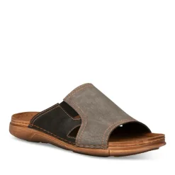 Mules Confort GRIS Homme Motif Uni