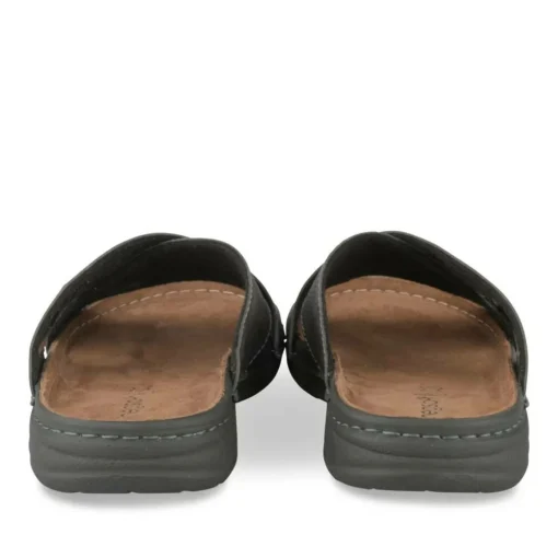 Mules Confort GRIS Homme Motif Uni A Enfiler