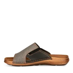 Mules Confort GRIS Homme Motif Uni