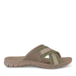 Mules Confort KAKI Homme Motif Uni A Enfiler