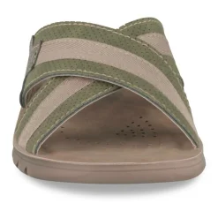 Mules Confort KAKI Homme Motif Uni A Enfiler