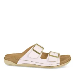 Mules Confort LILAS Femme Motif Uni A Enfiler