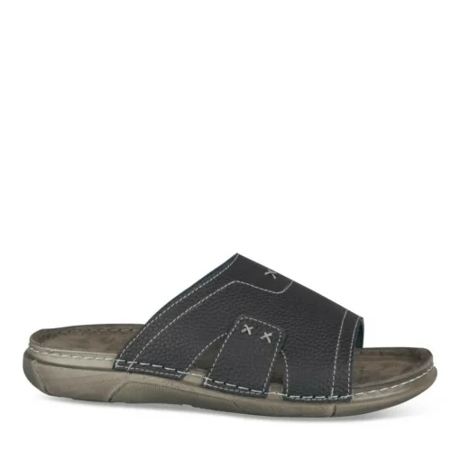 Mules Confort MARINE Homme Motif Uni A Enfiler