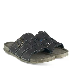 Mules Confort MARINE Homme Motif Uni A Enfiler