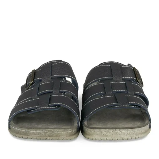 Mules Confort MARINE Homme Motif Uni A Enfiler