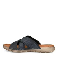 Mules Confort MARINE Homme Motif Uni Scratch