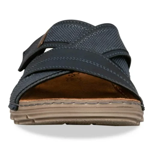 Mules Confort MARINE Homme Motif Uni Scratch