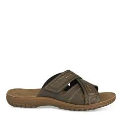 Mules Confort MARRON Homme Motif Uni A Enfiler