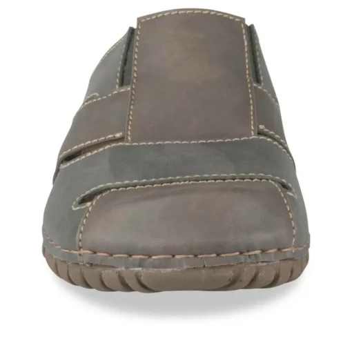 Mules Confort MARRON Homme Motif Uni A Enfiler