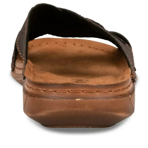 Mules Confort MARRON Homme Motif Uni