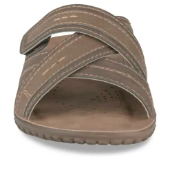 Mules Confort MARRON Homme Motif Uni A Enfiler