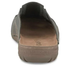 Mules Confort MARRON Homme Motif Uni A Enfiler