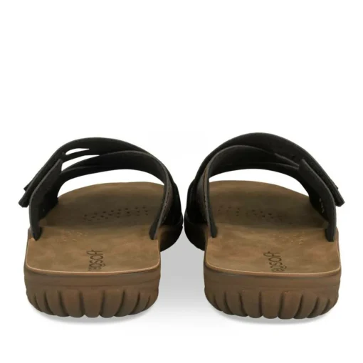 Mules Confort MARRON Homme Motif Uni A Enfiler